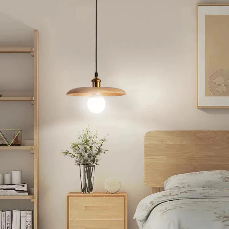 Nordische Hängelampe aus Holz – Minimalistische Pendelleuchte im Skandi-Design | Karnz