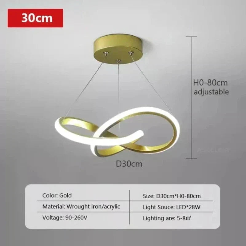 LumiWave LED-Deckenleuchte | Energieeffiziente Designlampe für Wohnzimmer, Schlafzimmer & Küche | Moderne LED-Beleuchtung | Karnz