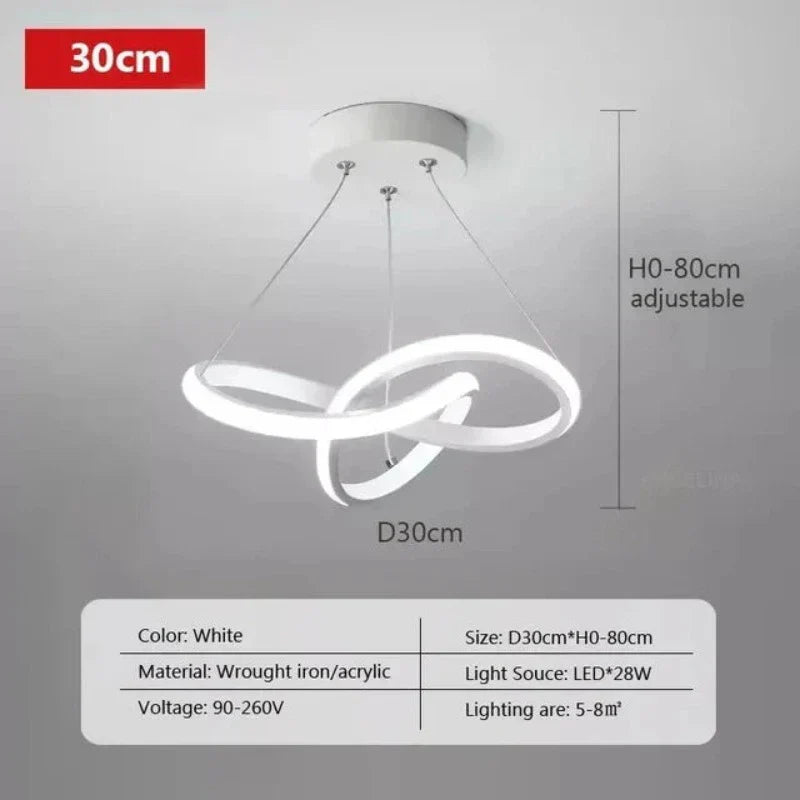 LumiWave LED-Deckenleuchte | Energieeffiziente Designlampe für Wohnzimmer, Schlafzimmer & Küche | Moderne LED-Beleuchtung | Karnz