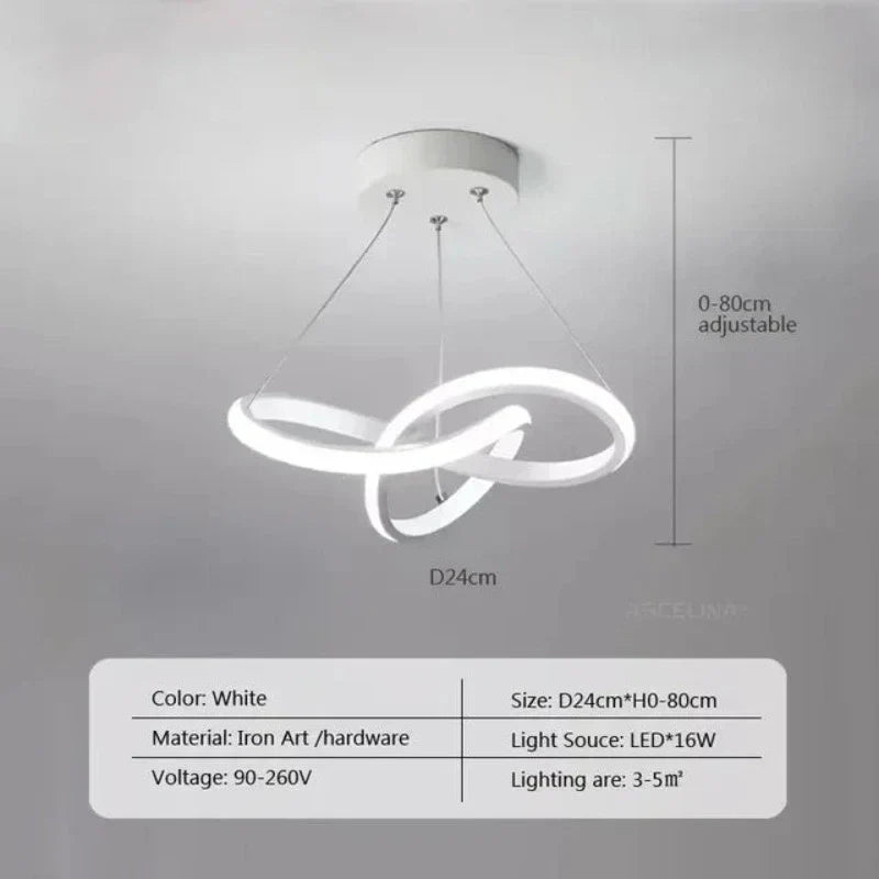 LumiWave LED-Deckenleuchte | Energieeffiziente Designlampe für Wohnzimmer, Schlafzimmer & Küche | Moderne LED-Beleuchtung | Karnz