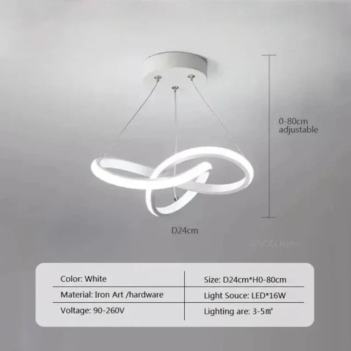 LumiWave LED-Deckenleuchte | Energieeffiziente Designlampe für Wohnzimmer, Schlafzimmer & Küche | Moderne LED-Beleuchtung | Karnz