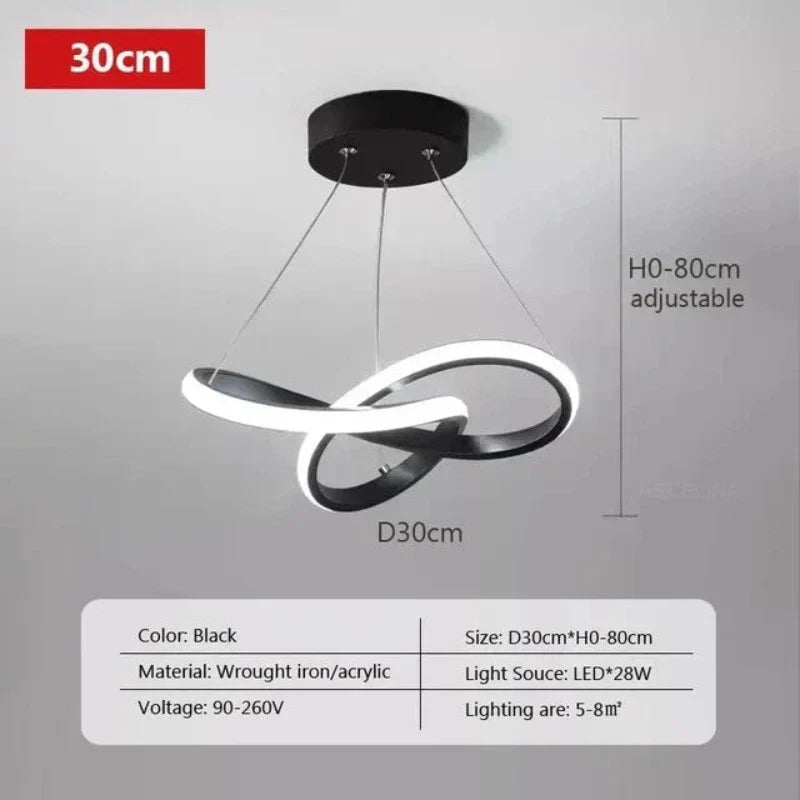 LumiWave LED-Deckenleuchte | Energieeffiziente Designlampe für Wohnzimmer, Schlafzimmer & Küche | Moderne LED-Beleuchtung | Karnz