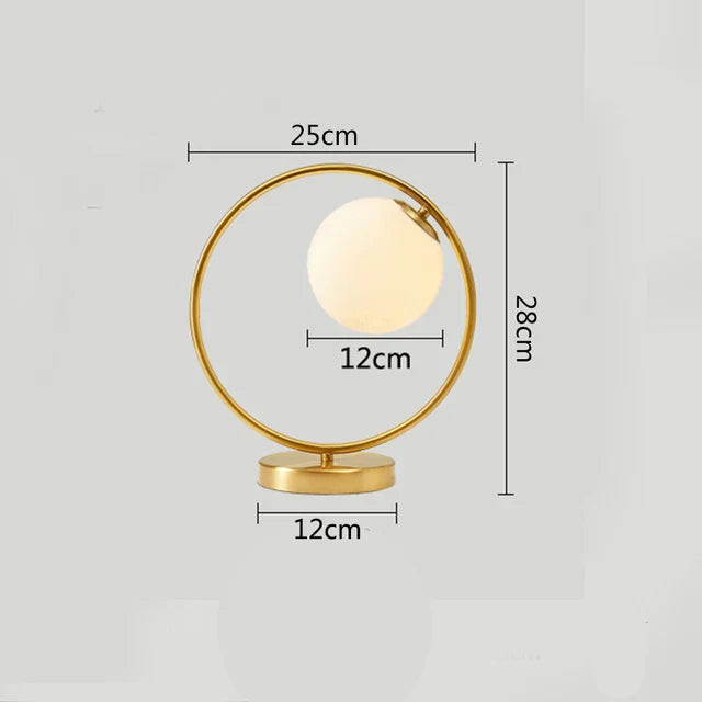 Nordic LED-Tischlampe mit Glasball – Minimalistisches Design für Wohnzimmer und Schlafzimmer | Karnz