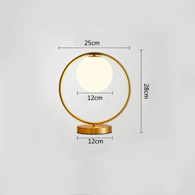 Nordic LED-Tischlampe mit Glasball – Minimalistisches Design für Wohnzimmer und Schlafzimmer | Karnz