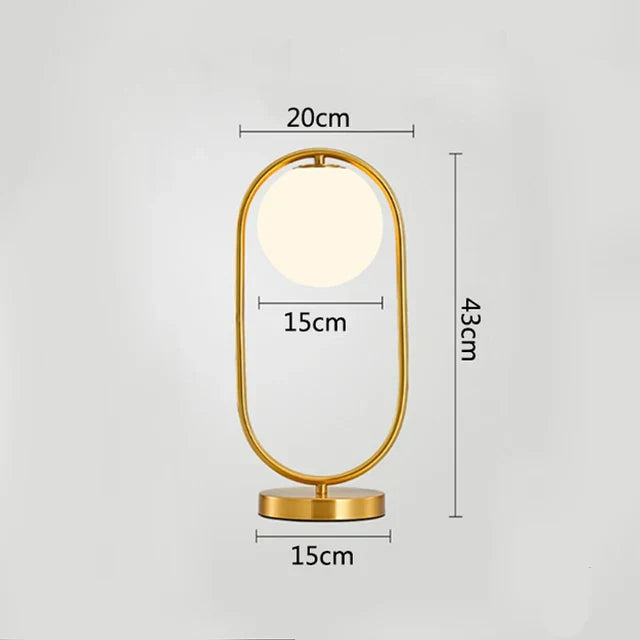 Nordic LED-Tischlampe mit Glasball – Minimalistisches Design für Wohnzimmer und Schlafzimmer | Karnz
