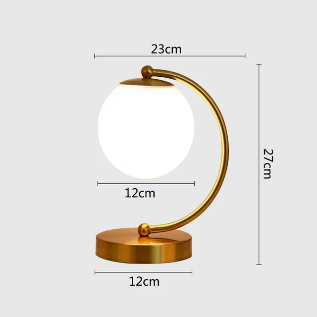 Nordic LED-Tischlampe mit Glasball – Minimalistisches Design für Wohnzimmer und Schlafzimmer | Karnz