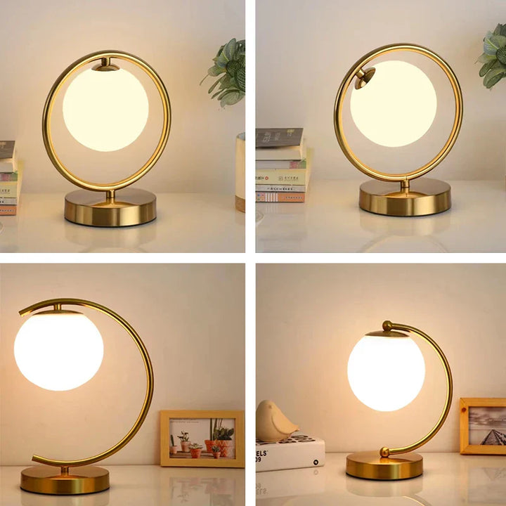 Nordic LED-Tischlampe mit Glasball – Minimalistisches Design für Wohnzimmer und Schlafzimmer | Karnz