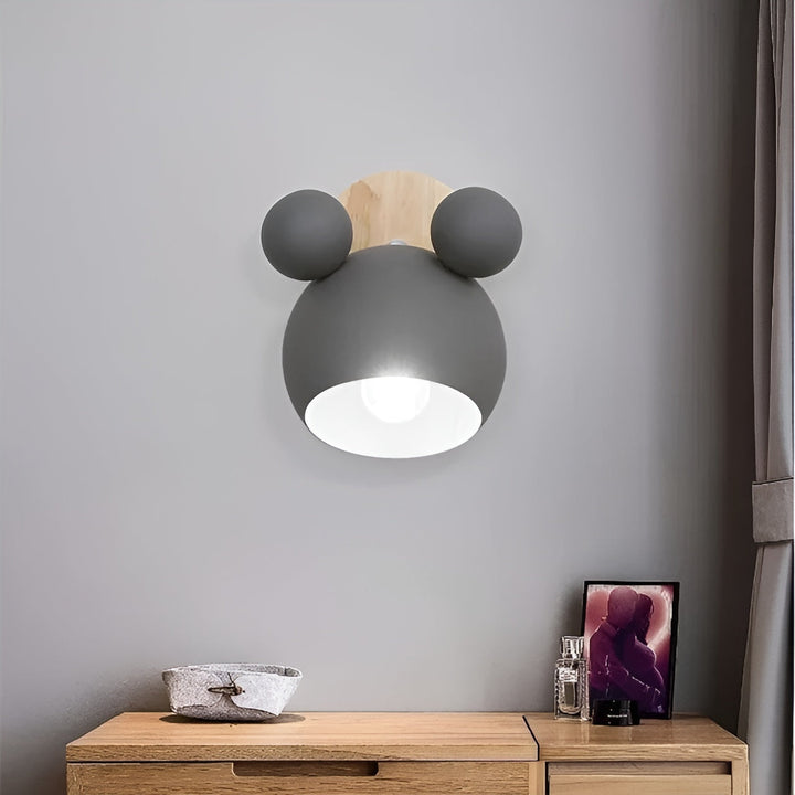 Wandleuchte im Mickey-Design – Dekorativ und Modern | Perfekt für das Kinderzimmer & Wohnzimmer | Karnz