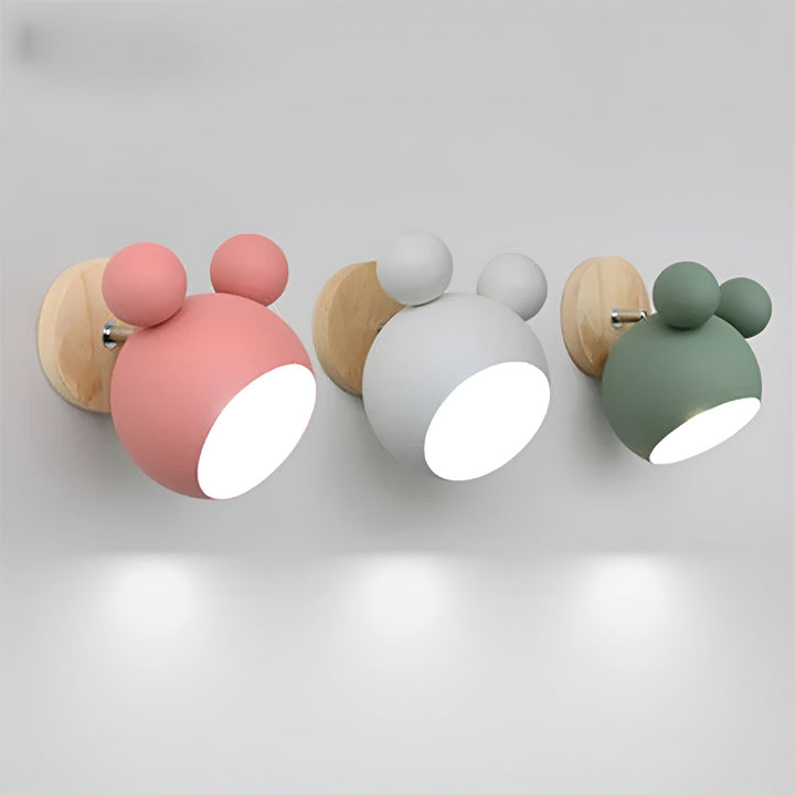 Wandleuchte im Mickey-Design – Dekorativ und Modern | Perfekt für das Kinderzimmer & Wohnzimmer | Karnz