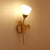 Wandleuchte im Vintage-Stil mit Blattmotiv – LED-Lampe für Flur & Wohnzimmer | Karnz