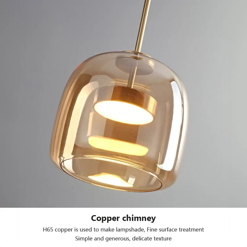Minimalistische Glas Pendelleuchte - Elegante und schlanke Beleuchtung für jeden Raum | Karnz