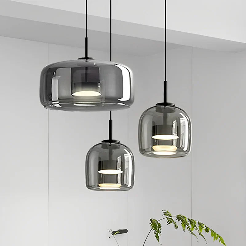 Minimalistische Glas Pendelleuchte - Elegante und schlanke Beleuchtung für jeden Raum | Karnz