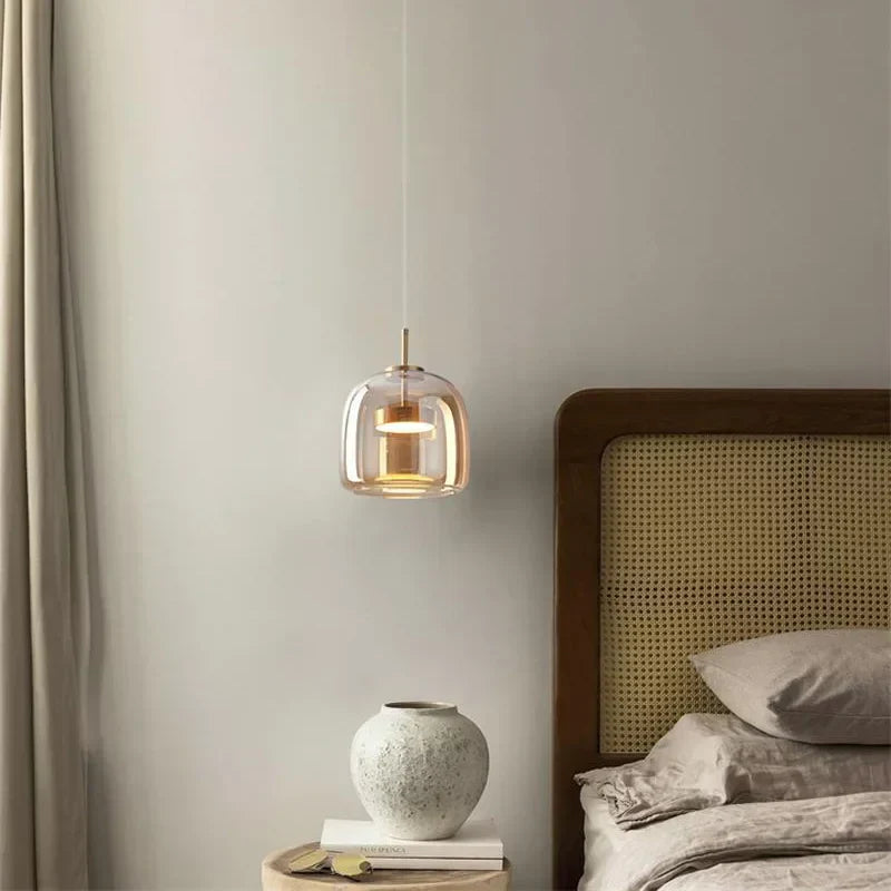 Minimalistische Glas Pendelleuchte - Elegante und schlanke Beleuchtung für jeden Raum | Karnz