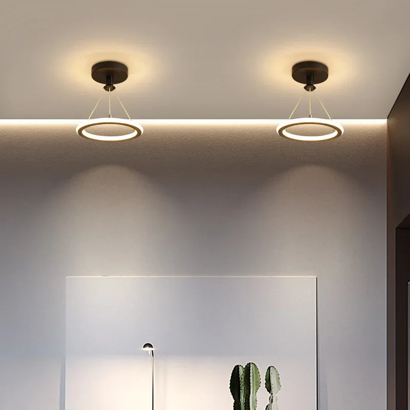 Moderne LED Deckenleuchte für Flur & Eingangsbereich, Minimalistische Beleuchtung | Karnz
