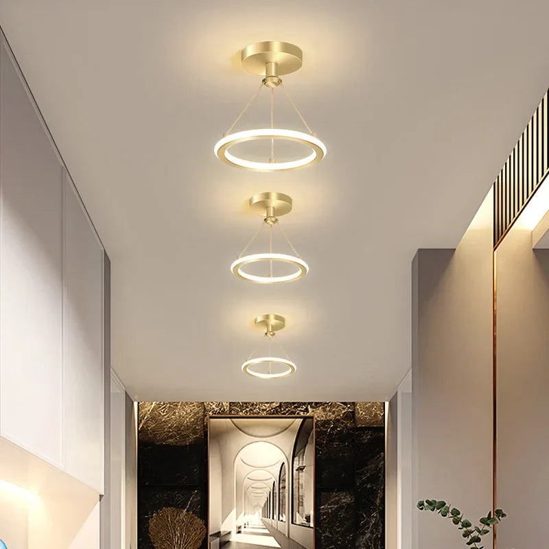 Moderne LED Deckenleuchte für Flur & Eingangsbereich, Minimalistische Beleuchtung | Karnz