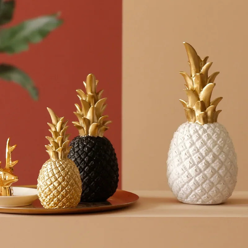 Goldene Ananas Wohnkultur
