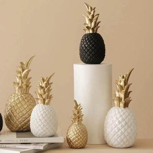 Goldene Ananas Wohnkultur