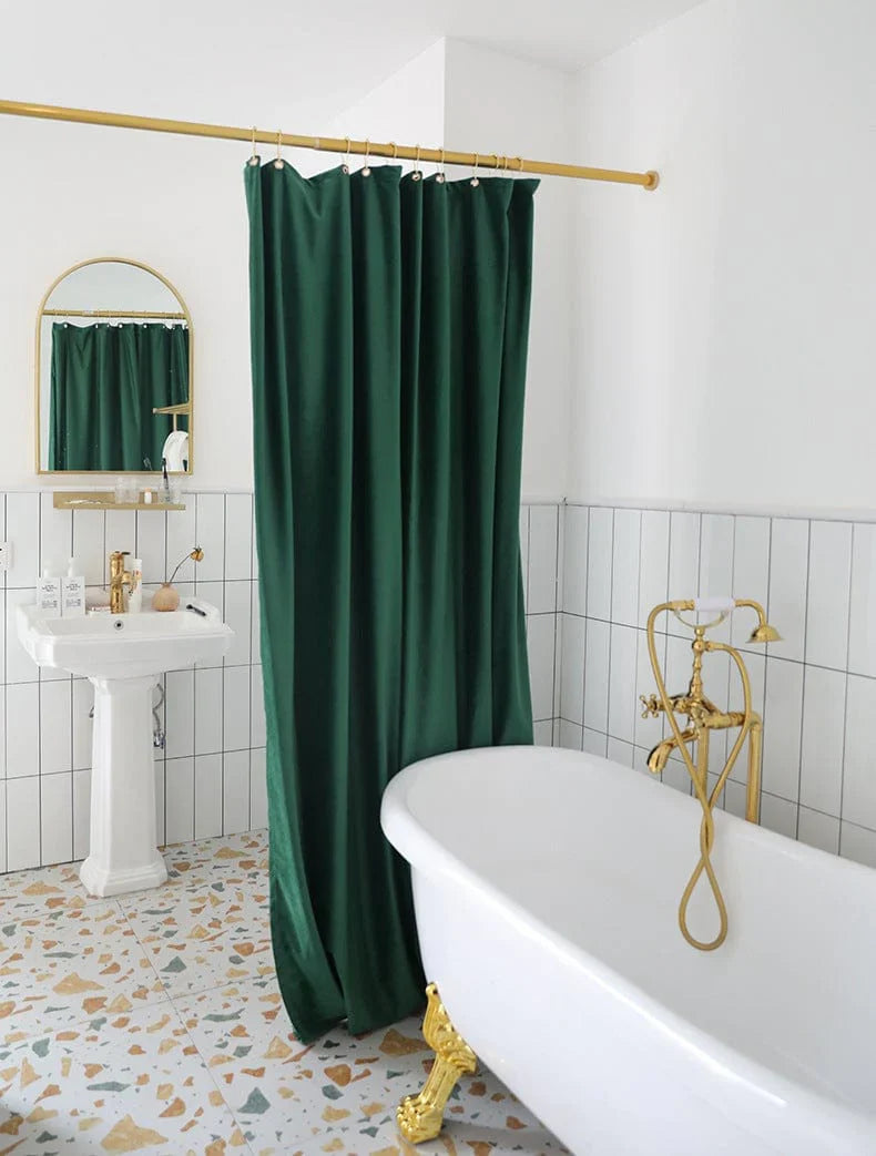 Nordic Velvet Duschvorhang Karnz