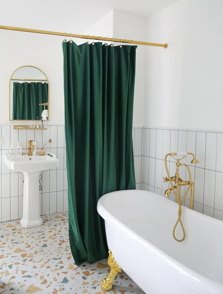 Nordic Velvet Duschvorhang Karnz
