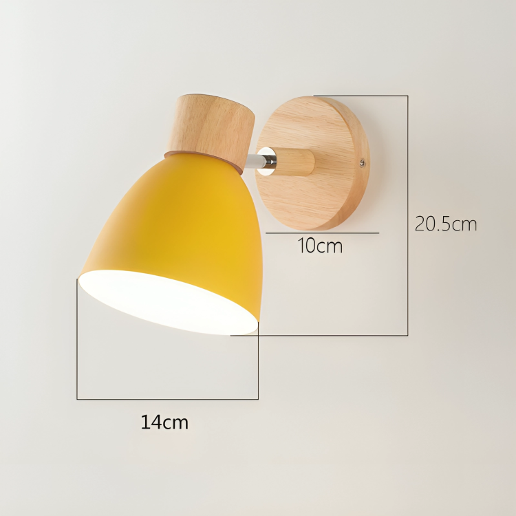 Minimalistische skandinavische Wandleuchte – Nordisches Design für Schlaf- und Wohnzimmer | LED-Beleuchtung