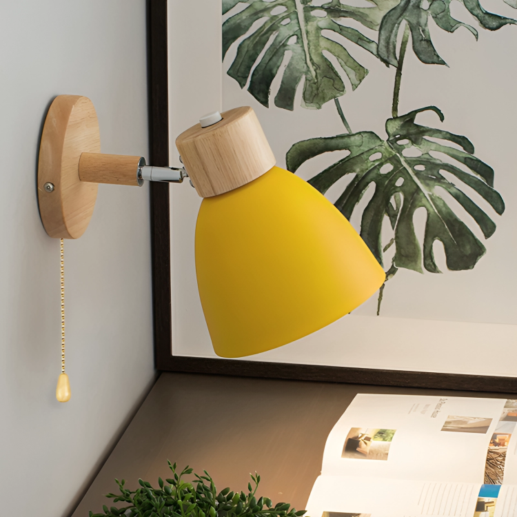 Minimalistische skandinavische Wandleuchte – Nordisches Design für Schlaf- und Wohnzimmer | LED-Beleuchtung