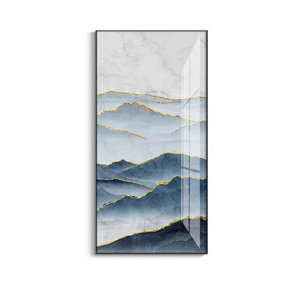 Nordic Aqua Blau Grün Goldene Flüssige Marmor Druck Wandkunst Feine Kunst Leinwand Drucken Bilder Für Luxus Wohnzimmer Foyer Hotel Zimmer Dekor | Karnz