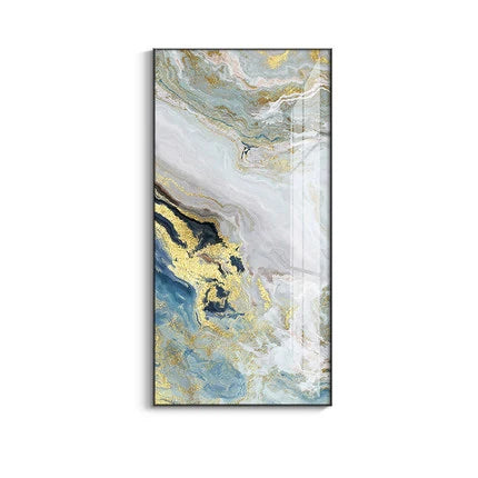 Nordic Aqua Blau Grün Goldene Flüssige Marmor Druck Wandkunst Feine Kunst Leinwand Drucken Bilder Für Luxus Wohnzimmer Foyer Hotel Zimmer Dekor | Karnz