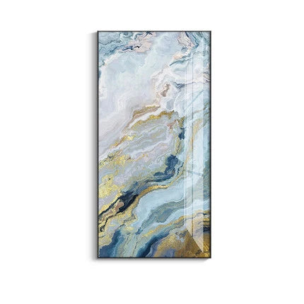 Nordic Aqua Blau Grün Goldene Flüssige Marmor Druck Wandkunst Feine Kunst Leinwand Drucken Bilder Für Luxus Wohnzimmer Foyer Hotel Zimmer Dekor | Karnz