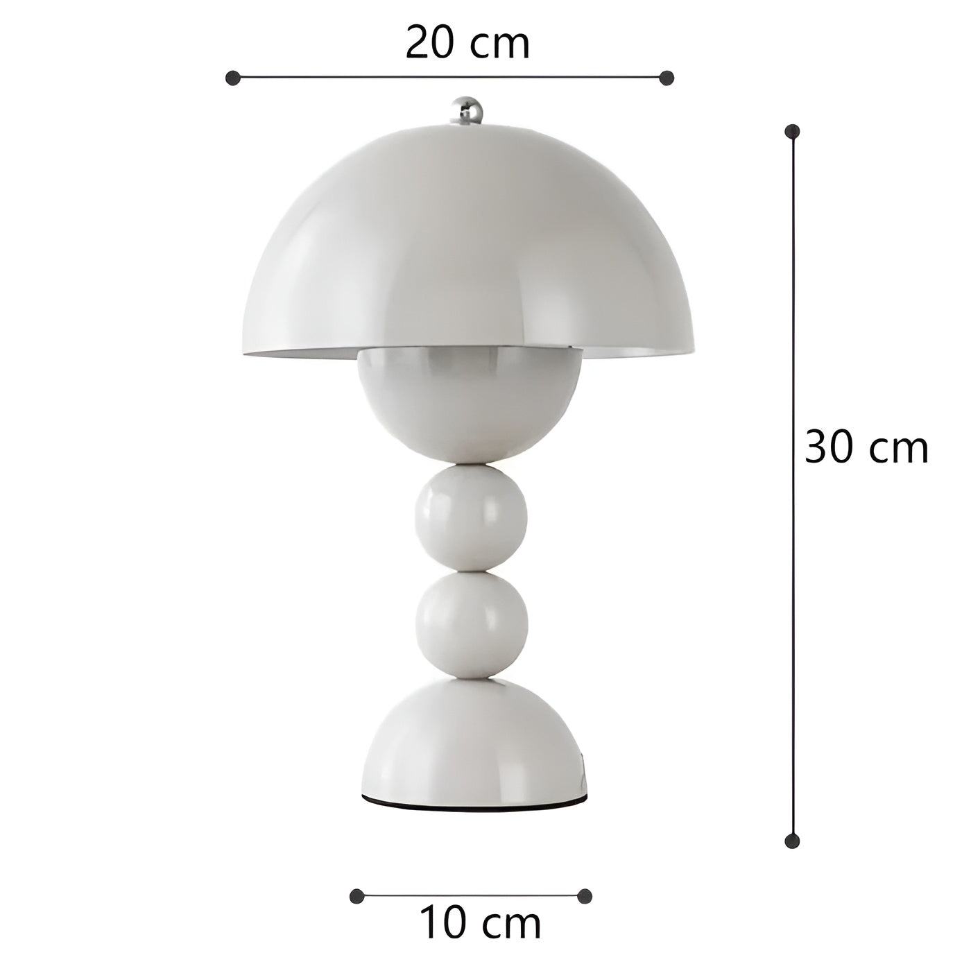 Skandinavische Design Tischlampe - FloraGlow | Karnz