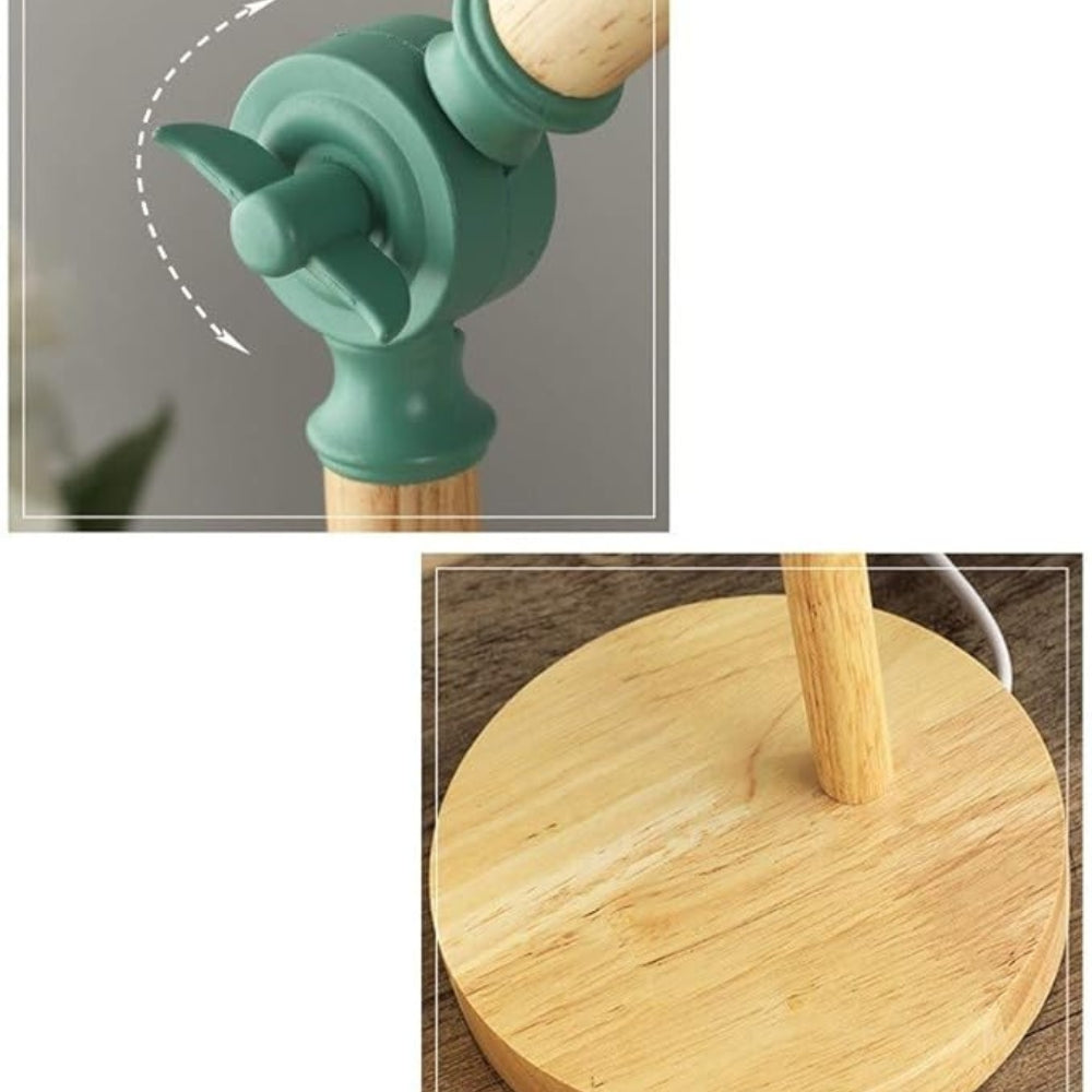 Verstellbare Holz- und Eisen-Schreibtischlampe | Karnz