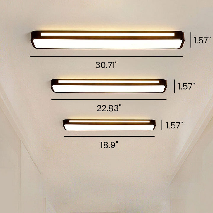 Nordische minimalistische lange LED-Deckenleuchte