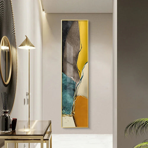 Nordic Abstract Geomorphic Color Block Wandkunst Fine Art Leinwanddrucke Vertikales Format Bilder Für Wohnzimmer Schlafzimmer Eingang Flur Wanddeko | Karnz