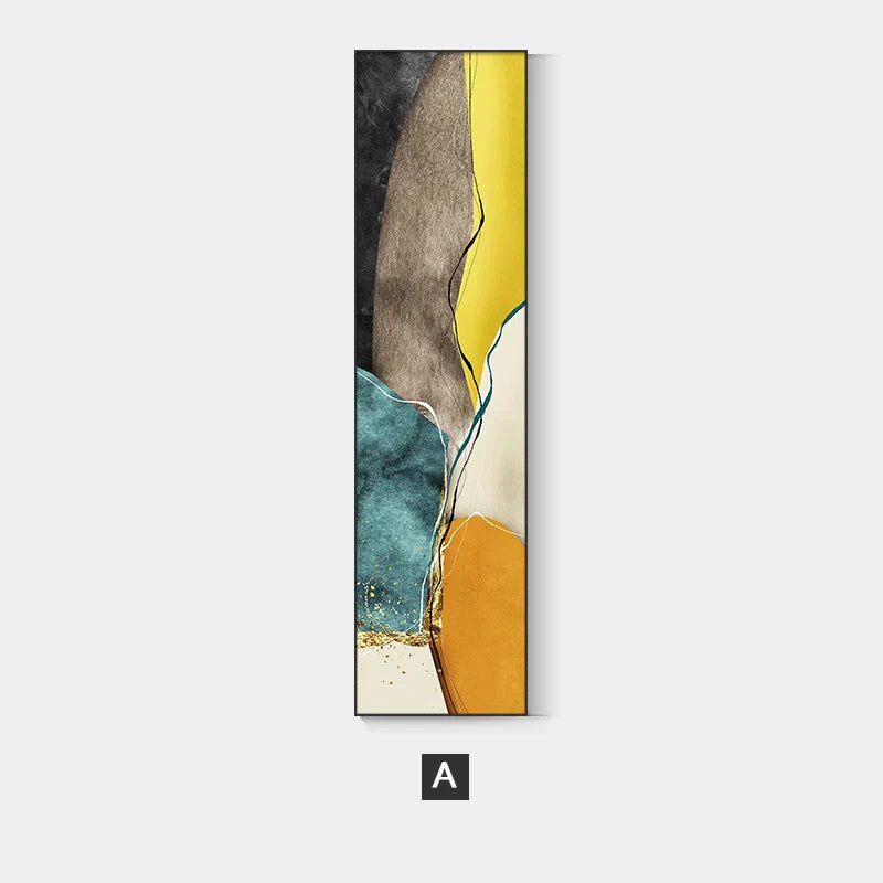 Nordic Abstract Geomorphic Color Block Wandkunst Fine Art Leinwanddrucke Vertikales Format Bilder Für Wohnzimmer Schlafzimmer Eingang Flur Wanddeko | Karnz