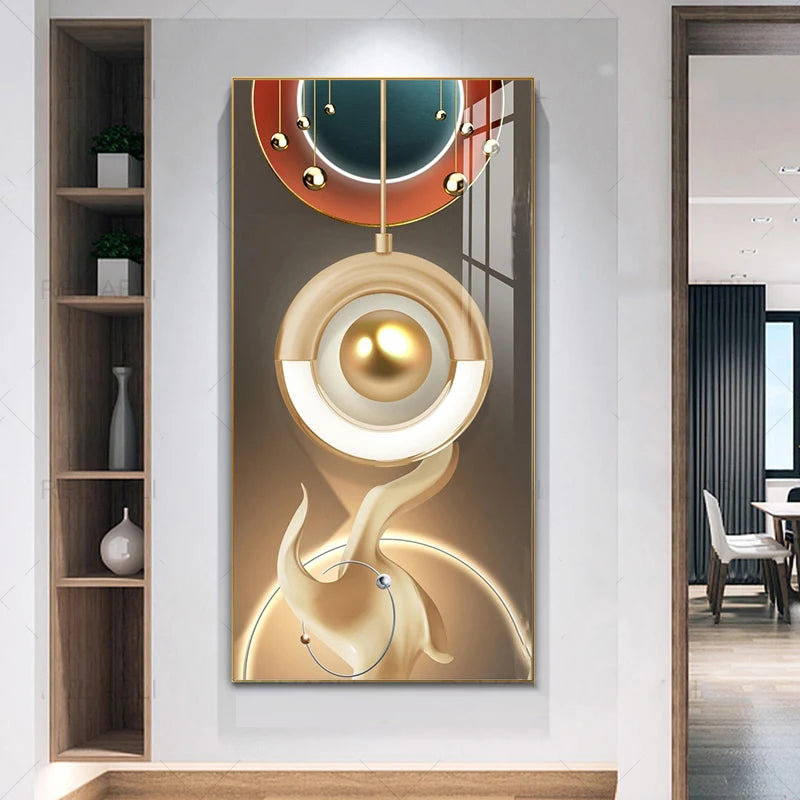 Nordic Celestial Harmony Wandkunst Feine Kunstdrucke Leichte Luxus Abstrakte Glücksbringer Bilder Für Modernes Apartment Wohnzimmer Flur Kunst Dekor