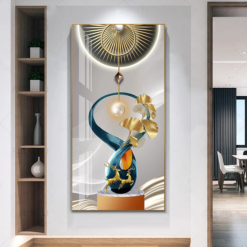 Nordic Celestial Harmony Wandkunst Feine Kunstdrucke Leichte Luxus Abstrakte Glücksbringer Bilder Für Modernes Apartment Wohnzimmer Flur Kunst Dekor