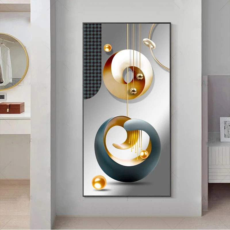 Nordic Celestial Harmony Wandkunst Feine Kunstdrucke Leichte Luxus Abstrakte Glücksbringer Bilder Für Modernes Apartment Wohnzimmer Flur Kunst Dekor