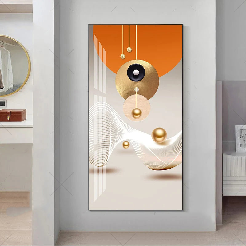 Nordic Celestial Harmony Wandkunst Feine Kunstdrucke Leichte Luxus Abstrakte Glücksbringer Bilder Für Modernes Apartment Wohnzimmer Flur Kunst Dekor