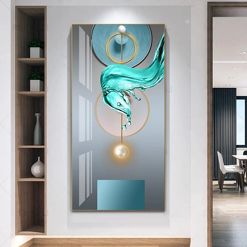Nordic Celestial Harmony Wandkunst Feine Kunstdrucke Leichte Luxus Abstrakte Glücksbringer Bilder Für Modernes Apartment Wohnzimmer Flur Kunst Dekor