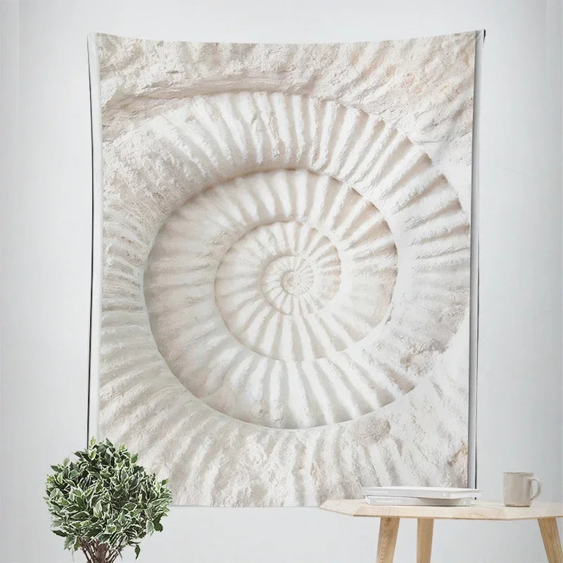 Nordic Hängender Wandteppich Dekoration 100% Polyester Bedruckte Meereslandschaften Sonne Meer & Sandstrand Blauer Himmel Wandteppiche Bilder von Ruhe für das Wohnzimmer