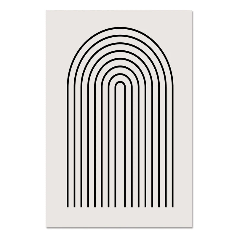 Nordic Minimalist Geometrische Abstrakte Wandkunst Fein Kunst Leinwand Drucke Beige Schwarz Abstrakte Bilder Für Moderne Wohnung Dekor