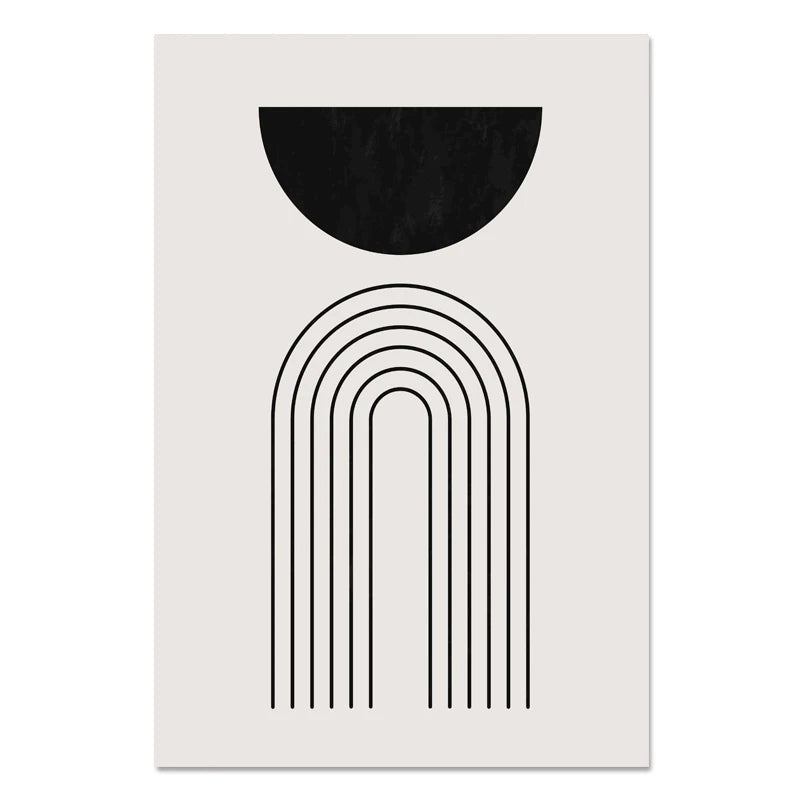 Nordic Minimalist Geometrische Abstrakte Wandkunst Fein Kunst Leinwand Drucke Beige Schwarz Abstrakte Bilder Für Moderne Wohnung Dekor