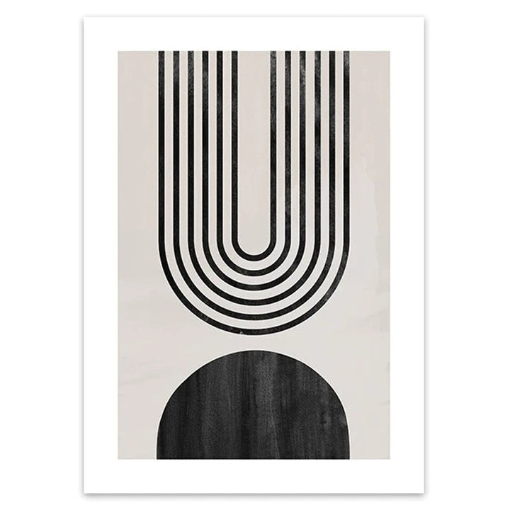 Nordic Minimalist Geometrische Abstrakte Wandkunst Fein Kunst Leinwand Drucke Beige Schwarz Abstrakte Bilder Für Moderne Wohnung Dekor