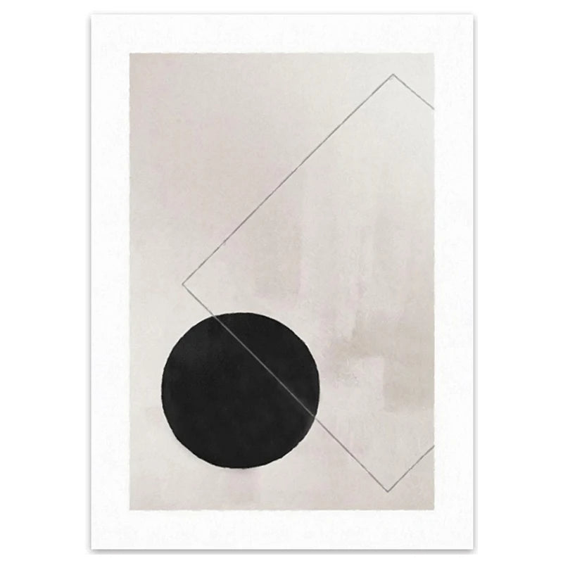 Nordic Minimalist Geometrische Abstrakte Wandkunst Fein Kunst Leinwand Drucke Beige Schwarz Abstrakte Bilder Für Moderne Wohnung Dekor
