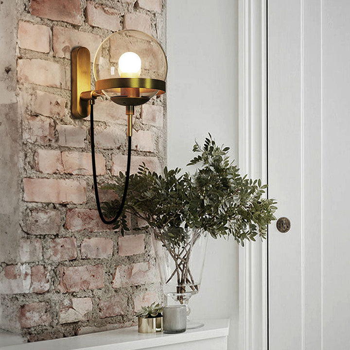 Einzigartige Glasball-Wandlampe | Karnz