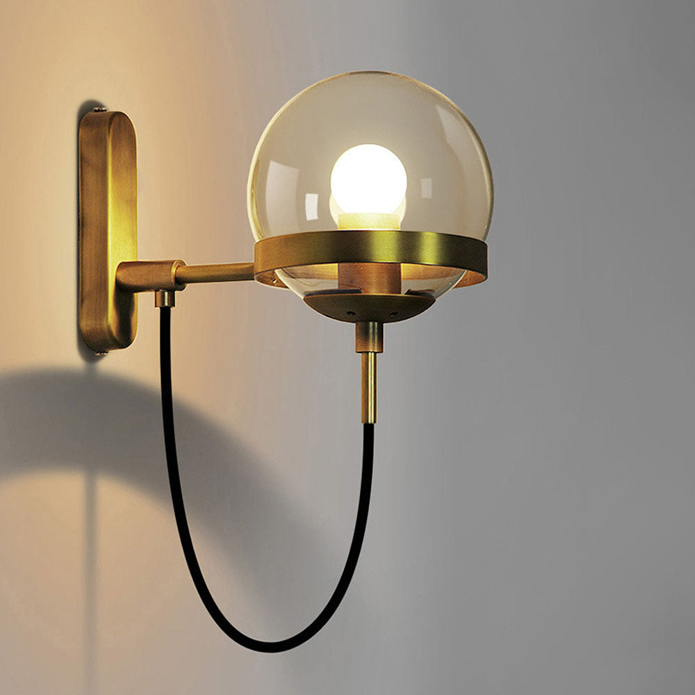 Einzigartige Glasball-Wandlampe | Karnz