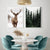 Nordic Winter Forest Deer Landschaft Wandkunst Fine Art Leinwanddrucke Galerie Wandbilder für Wohnzimmer Esszimmer Kunst für skandinavische Wohnkultur | Karnz