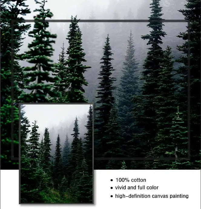 Nordic Winter Forest Deer Landschaft Wandkunst Fine Art Leinwanddrucke Galerie Wandbilder für Wohnzimmer Esszimmer Kunst für skandinavische Wohnkultur | Karnz