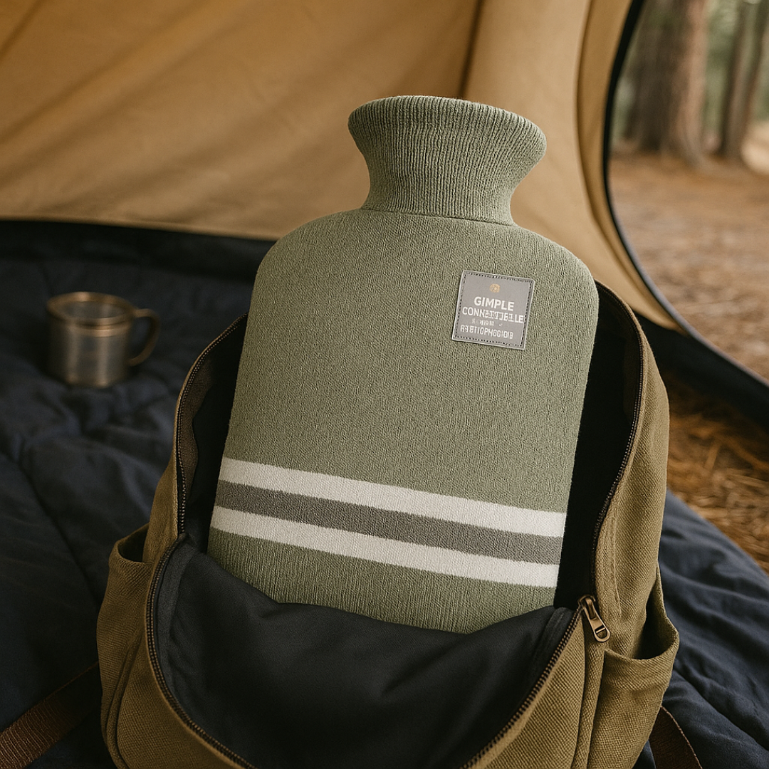 Wärmeflasche 2L mit Strickbezug | Karnz