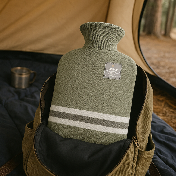 Wärmeflasche 2L mit Strickbezug | Karnz