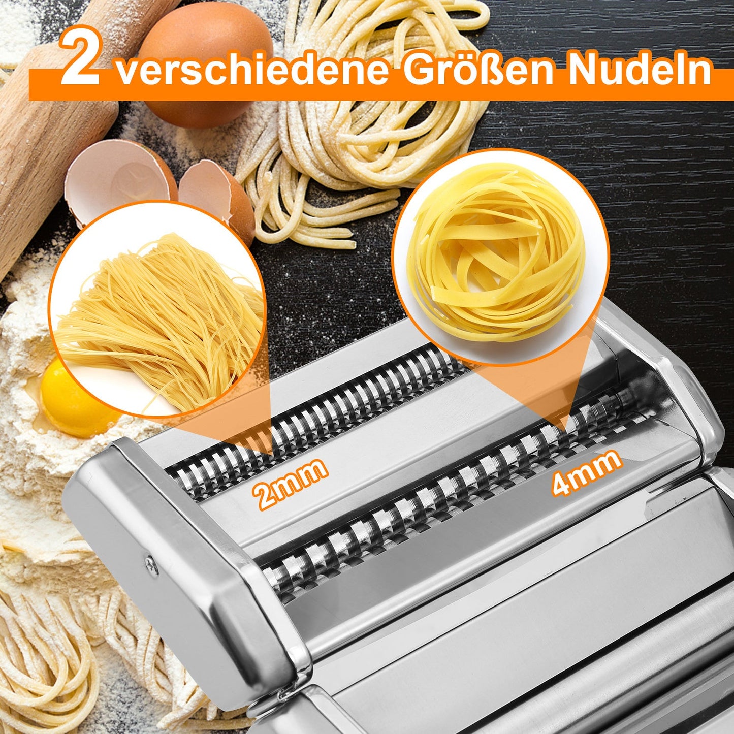 Nudelmaschine Pastamaschine Edelstahl | Karnz